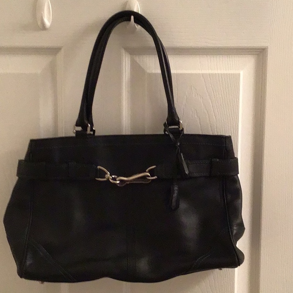 Coach Black Leather Satchel